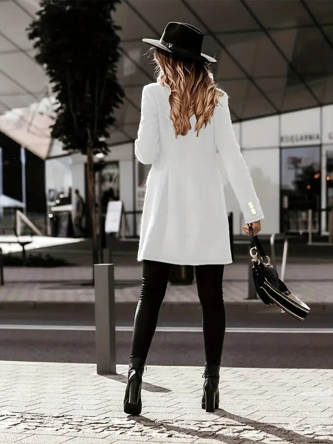 Dubbelzijdige Winterjas voor Dames Elegant Ontwerp