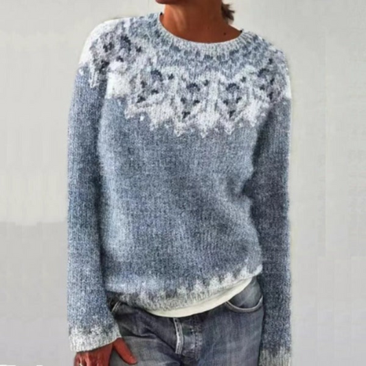 Comfortabele Pullover Met Traditioneel Noors Breisel Dames