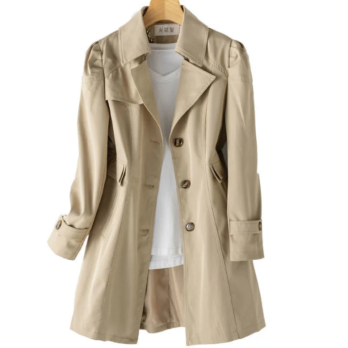 Stijlvolle Trenchcoat Voor Op Kantoor Voor Dames