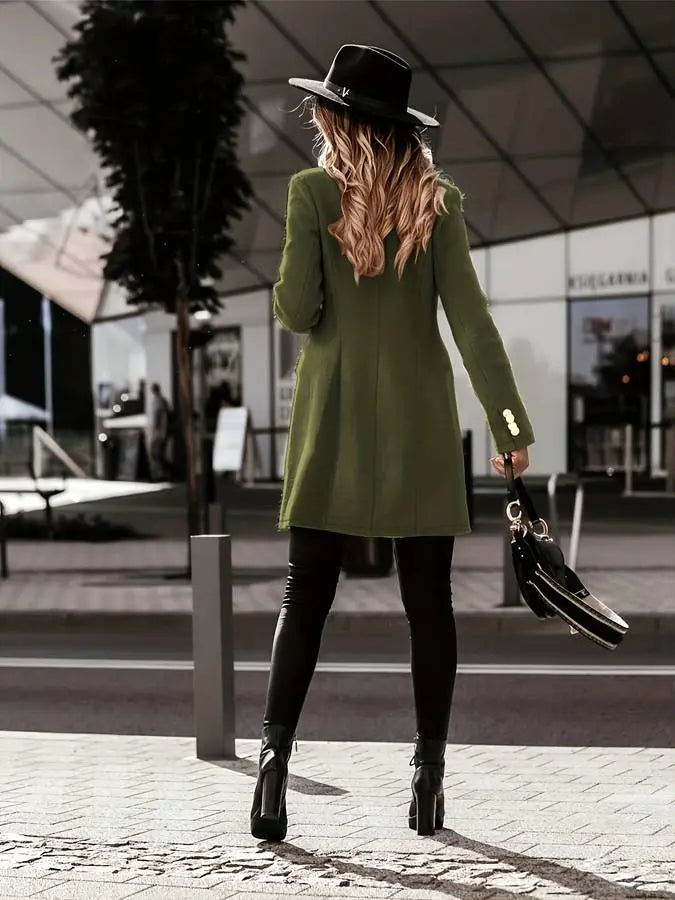 Dubbelzijdige Winterjas voor Dames Elegant Ontwerp