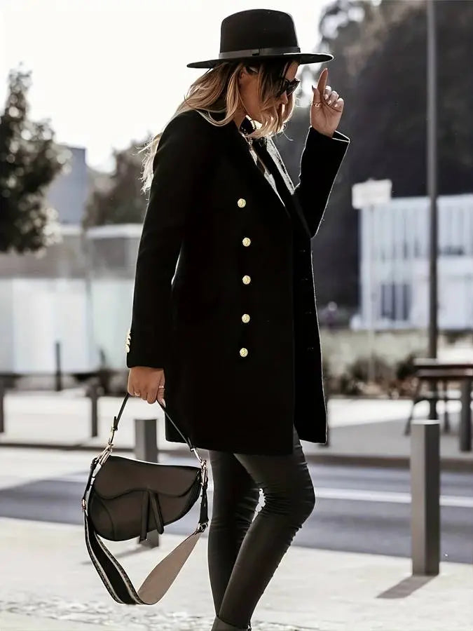 Dubbelzijdige Winterjas voor Dames Elegant Ontwerp