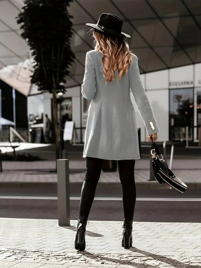 Dubbelzijdige Winterjas voor Dames Elegant Ontwerp