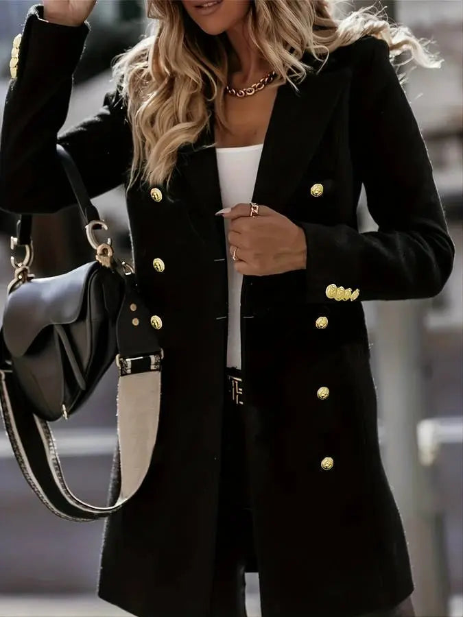 Dubbelzijdige Winterjas voor Dames Elegant Ontwerp