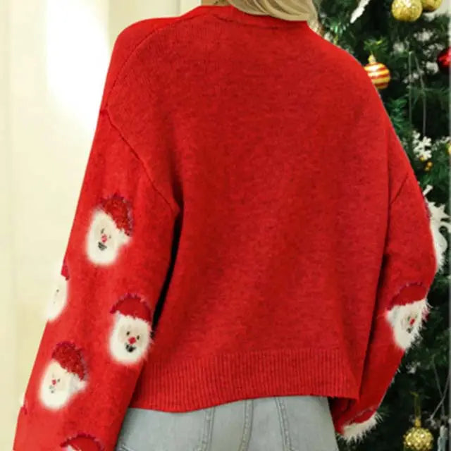 Kersttrui Dames Leuke Santa Claus Gebreide Trui Dames