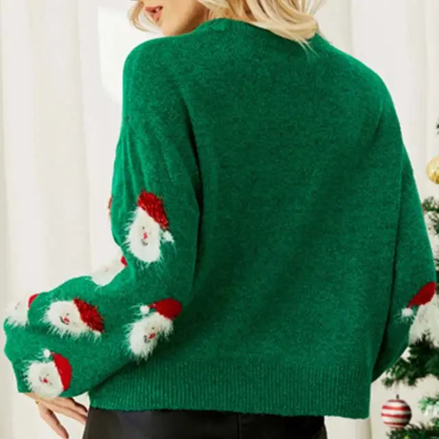 Kersttrui Dames Leuke Santa Claus Gebreide Trui Dames