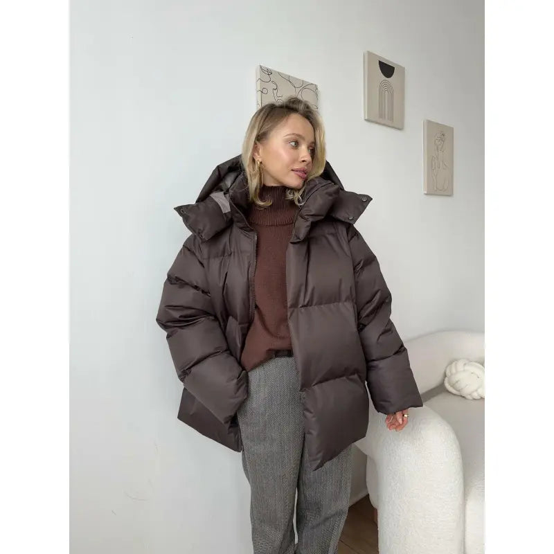 Oversized Winter Pufferjas voor Dames Warme Stijl