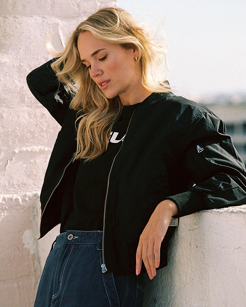 Bomberjack Casual Rits Streetwear Stijl Dames