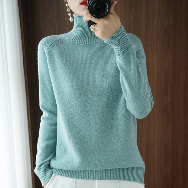 Klassieke Coltrui Pullover Met Lange Mouw Dames