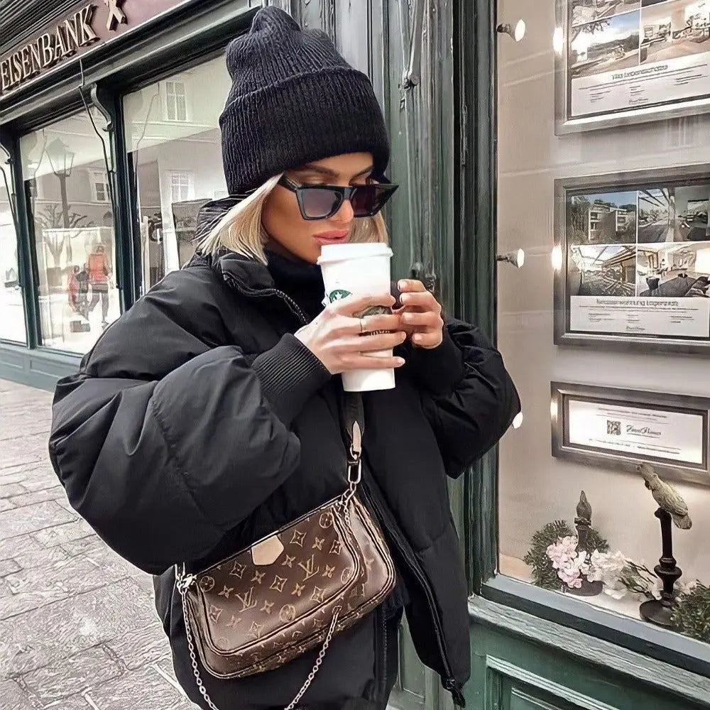 Oversized Winter Pufferjack Trendy Gezellige Stijl Dames