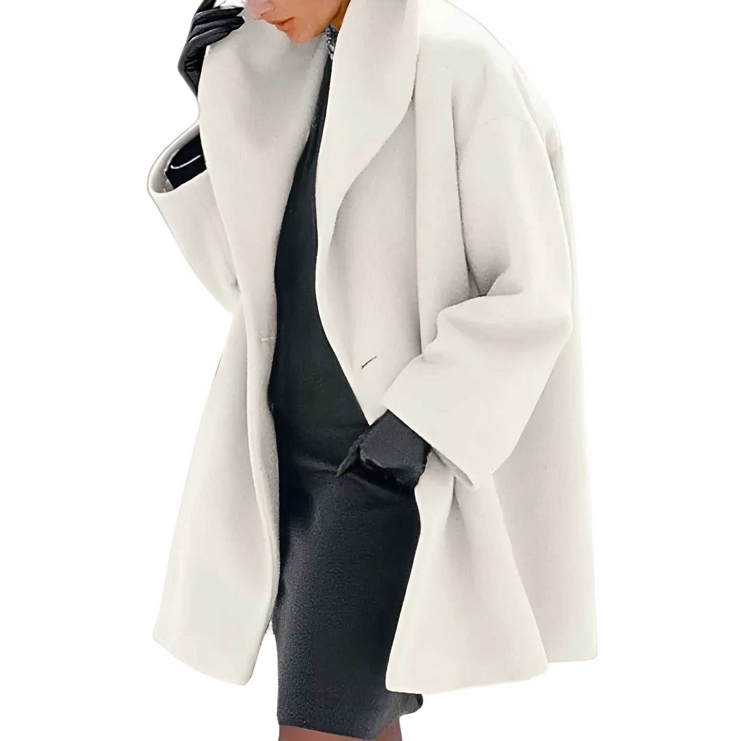 Elegante Blazer Met Brede Kraag Voor Dames