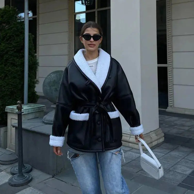 Oversized Winterjas Gezellige Trendy Stijl Dames