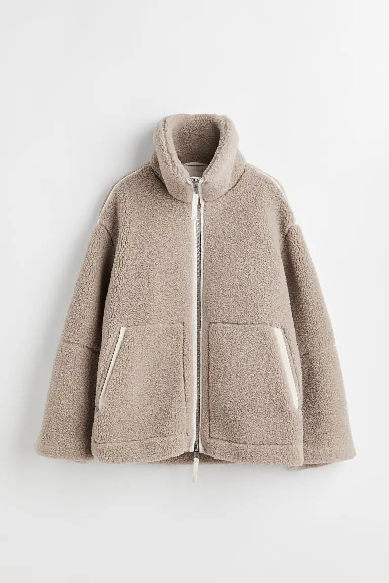 Oversized Winterjack Gezellige Teddy Stijl Dames