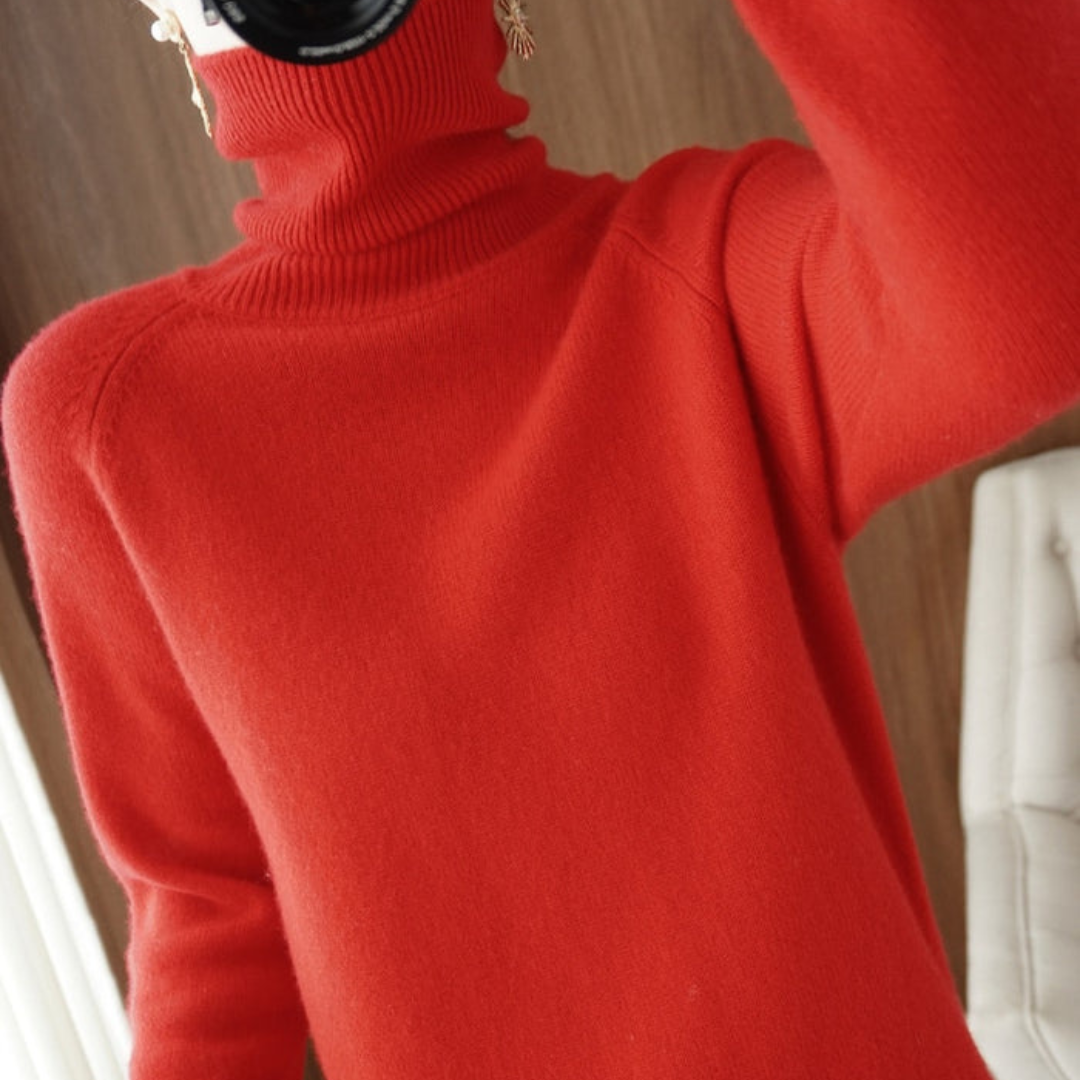 Klassieke Coltrui Pullover Met Lange Mouw Dames