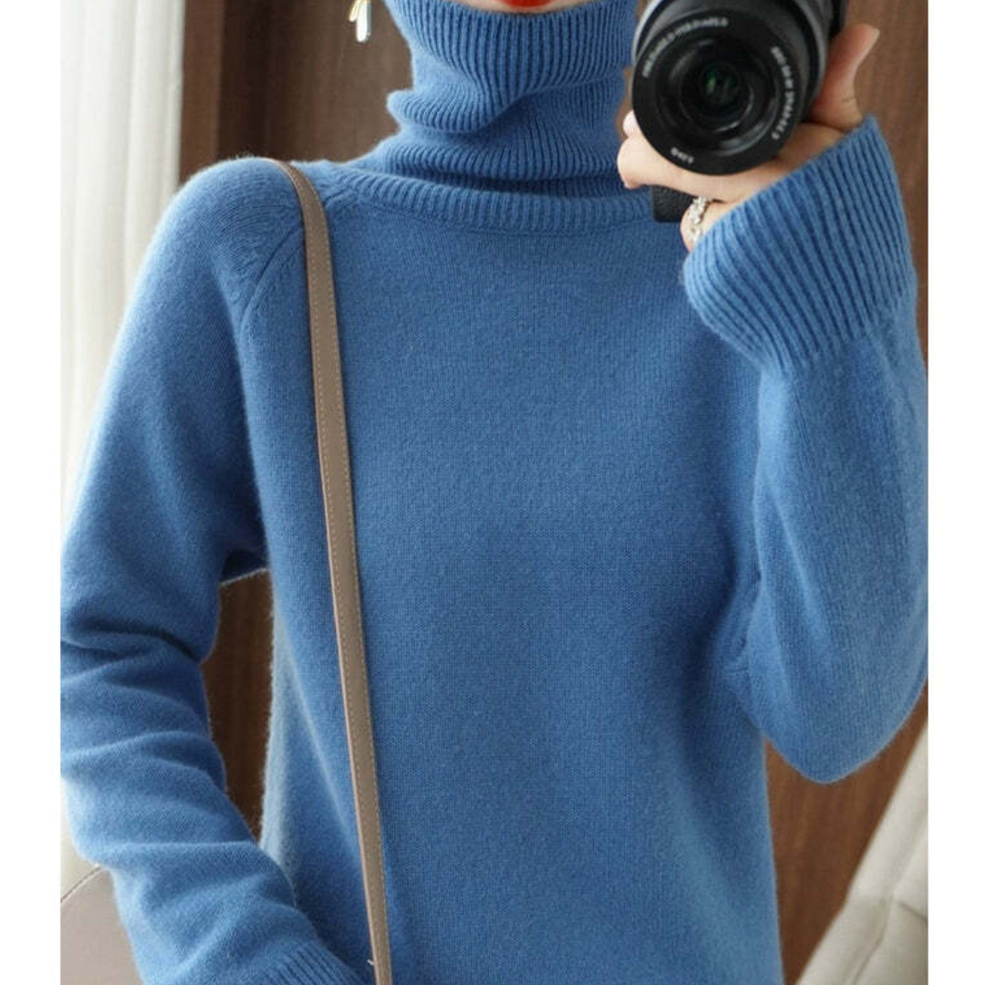 Klassieke Coltrui Pullover Met Lange Mouw Dames