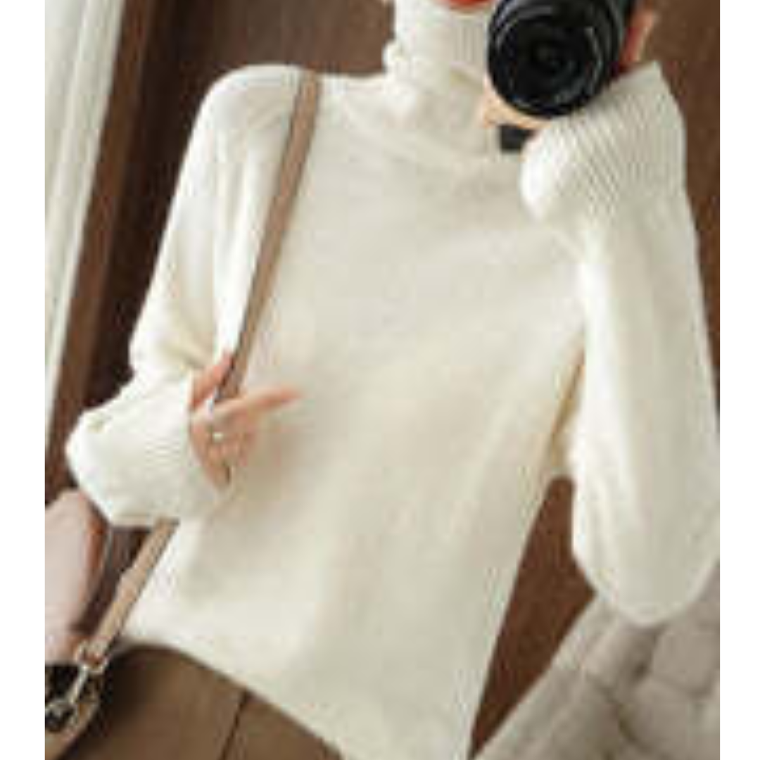 Klassieke Coltrui Pullover Met Lange Mouw Dames