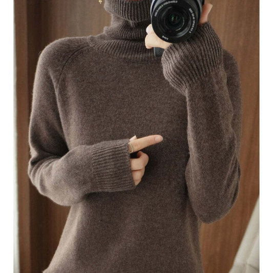 Klassieke Coltrui Pullover Met Lange Mouw Dames