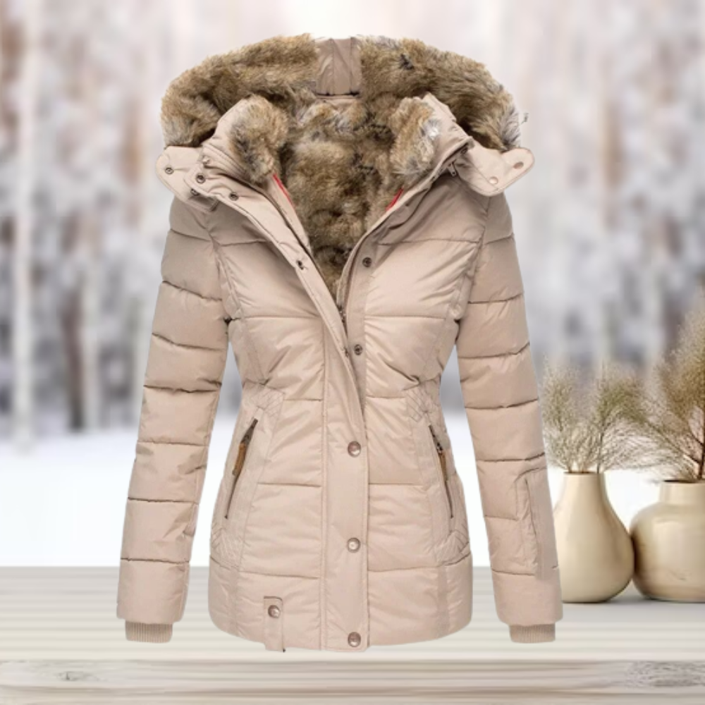 Warme Winterjas met Capuchon voor Dames Gezellige Stijl