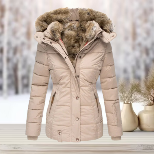 Warme Winterjas met Capuchon voor Dames Gezellige Stijl