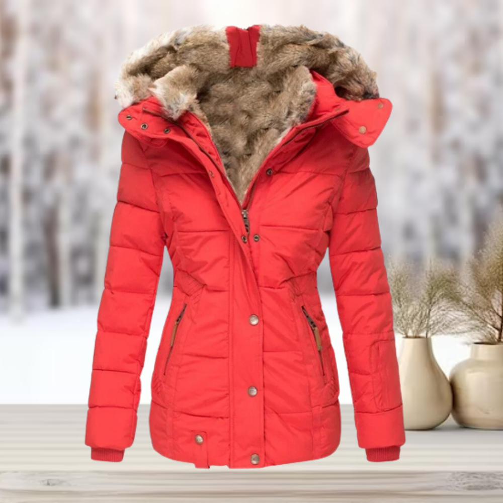 Warme Winterjas met Capuchon voor Dames Gezellige Stijl