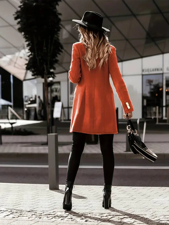 Dubbelzijdige Winterjas voor Dames Elegant Ontwerp