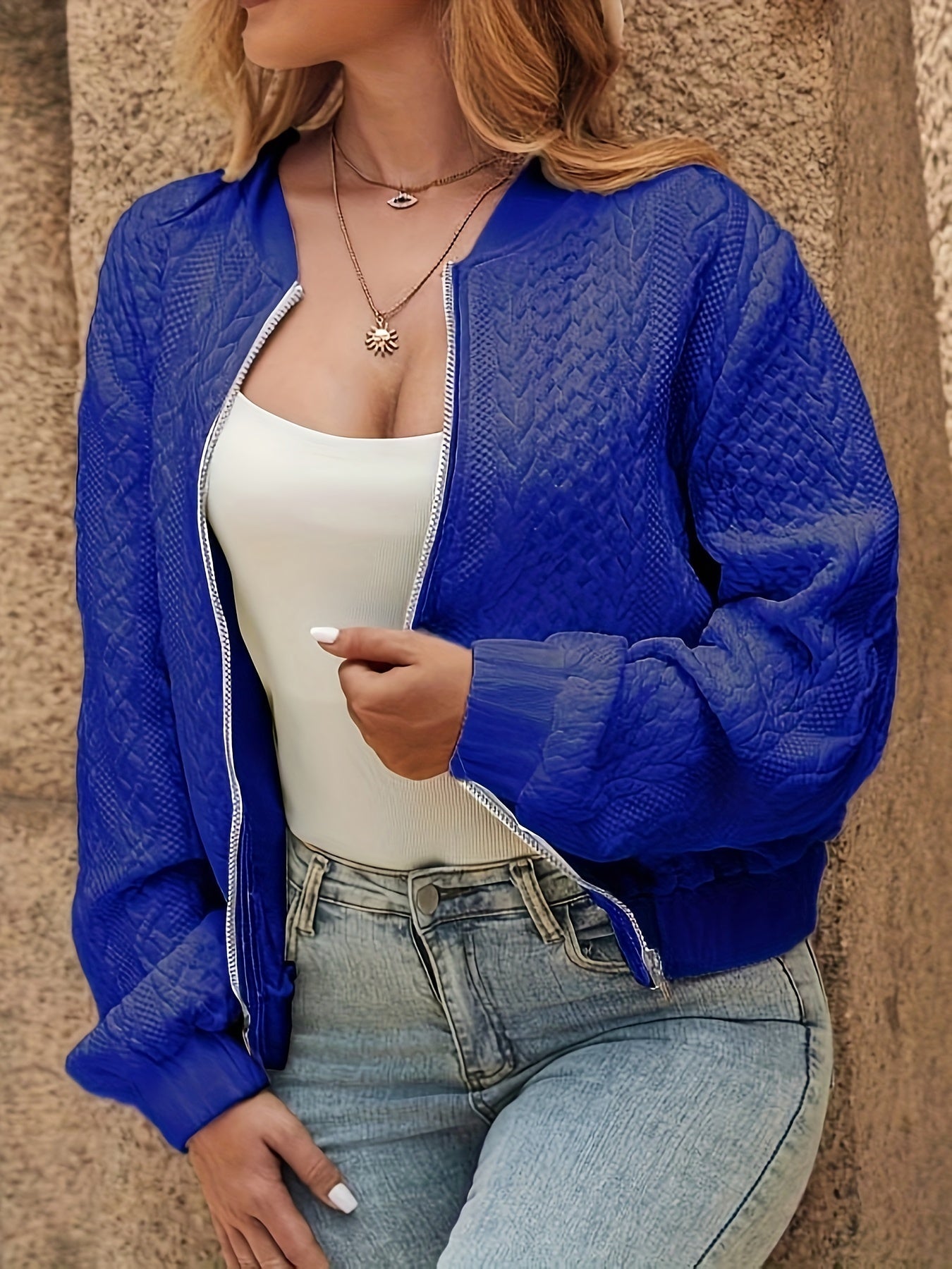 Gewatteerd Winter Bomberjack Gezellige Casual Stijl Dames