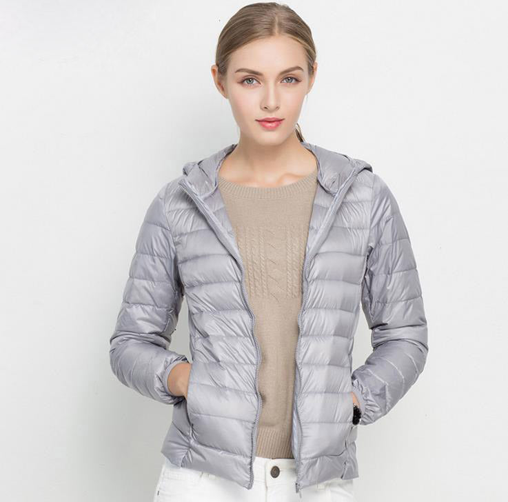 Pufferjack Met Capuchon Lichtgewicht Casual Bovenkleding Dames