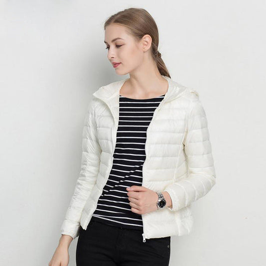Pufferjack Met Capuchon Lichtgewicht Casual Bovenkleding Dames