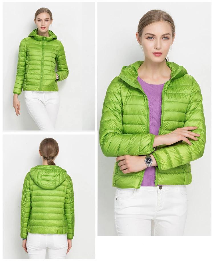 Pufferjack Met Capuchon Lichtgewicht Casual Bovenkleding Dames