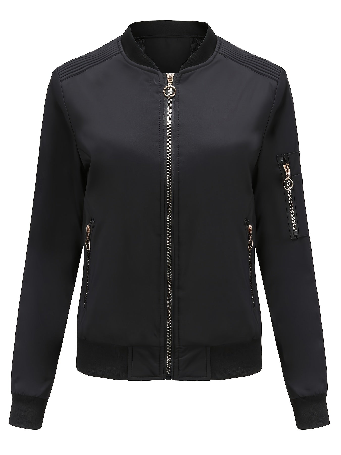 Stijlvol Winter Bomberjack Trendy Dagelijks Draagstijl Dames