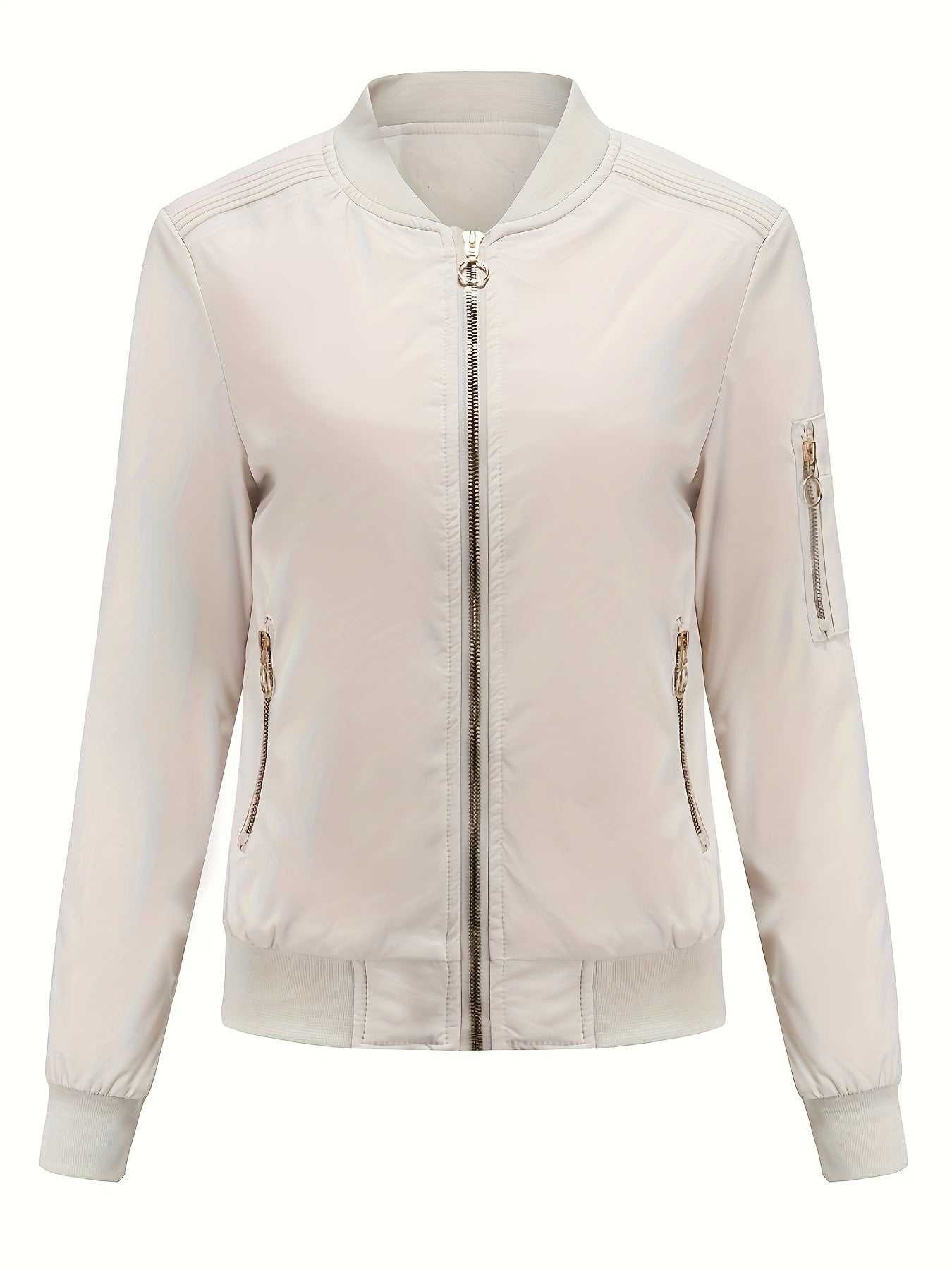 Stijlvol Winter Bomberjack Trendy Dagelijks Draagstijl Dames