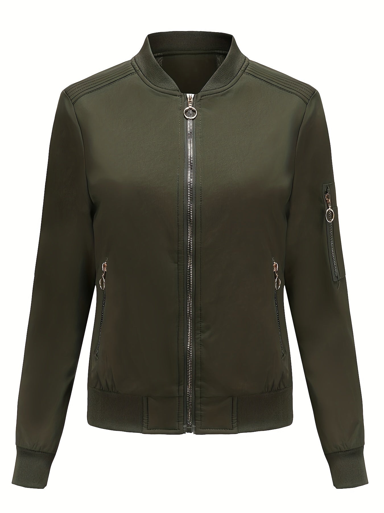 Stijlvol Winter Bomberjack Trendy Dagelijks Draagstijl Dames