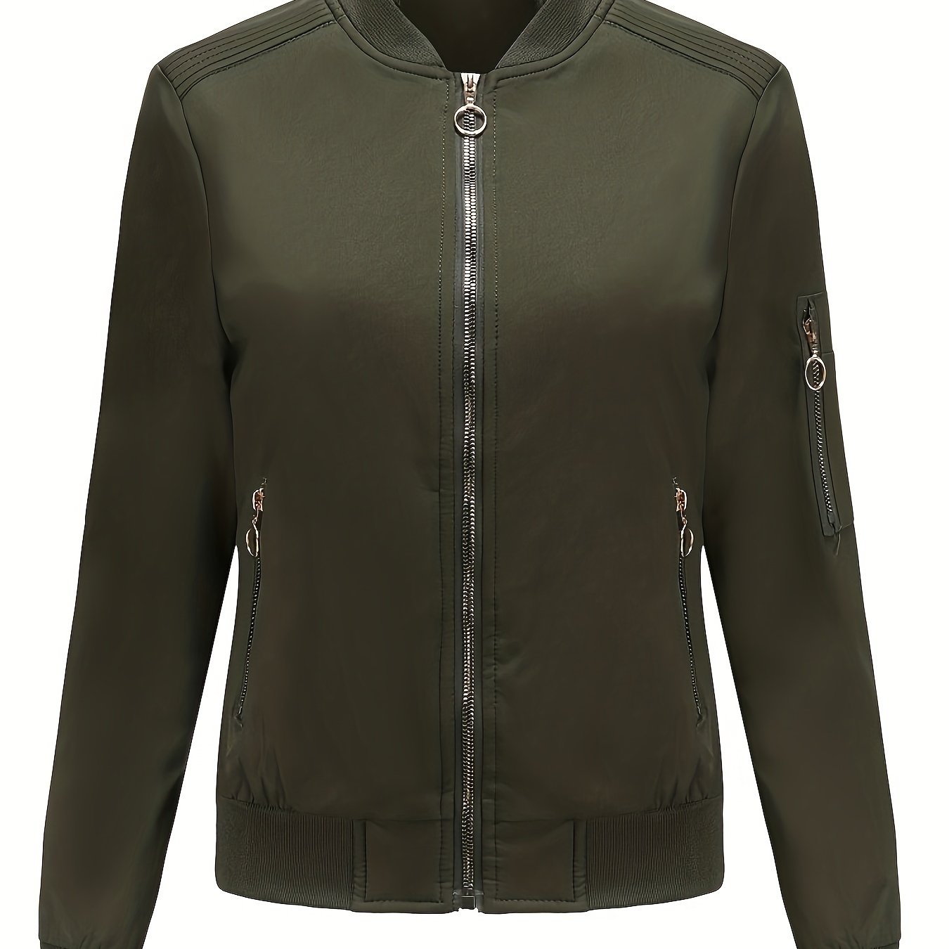 Stijlvol Winter Bomberjack Trendy Dagelijks Draagstijl Dames