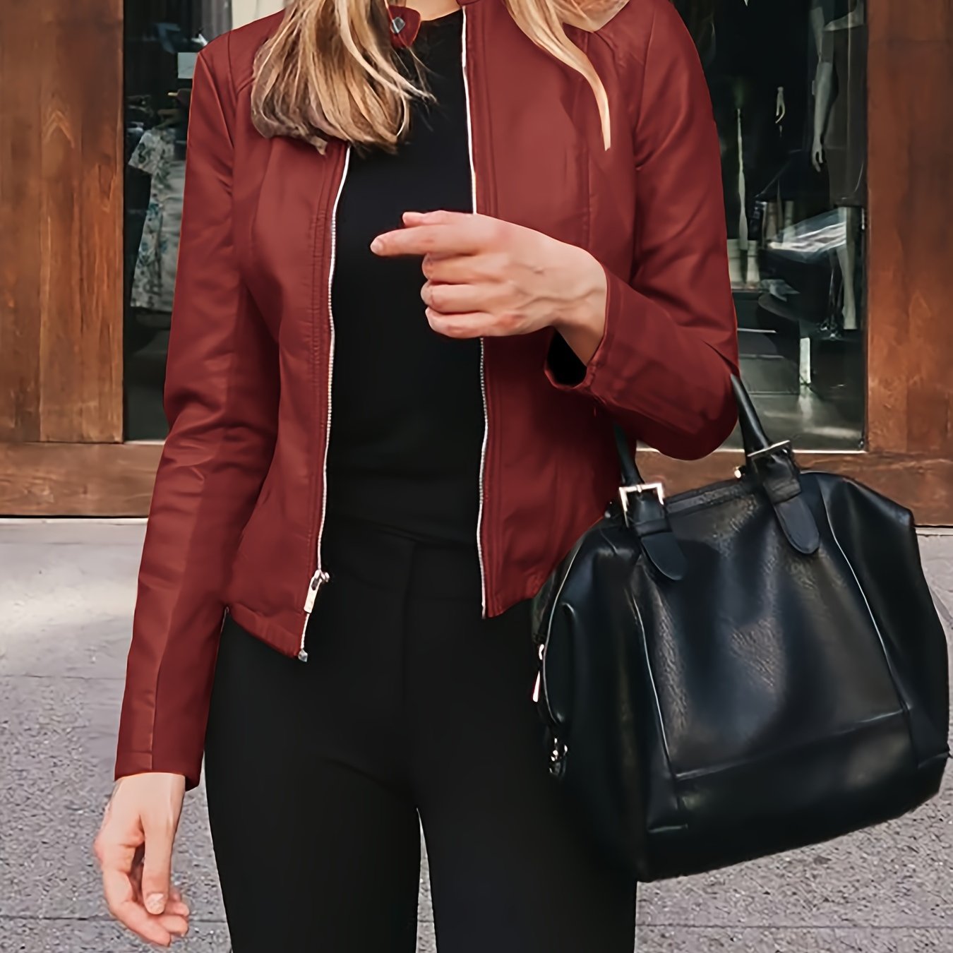 Winter Kort Jack Moderne Chique Stijl Dames