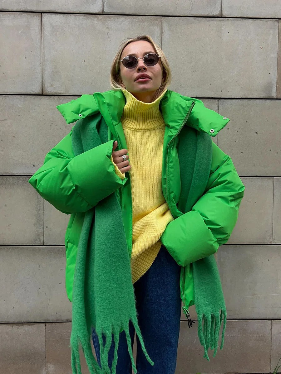 Oversized Winter Pufferjas voor Dames Warme Stijl