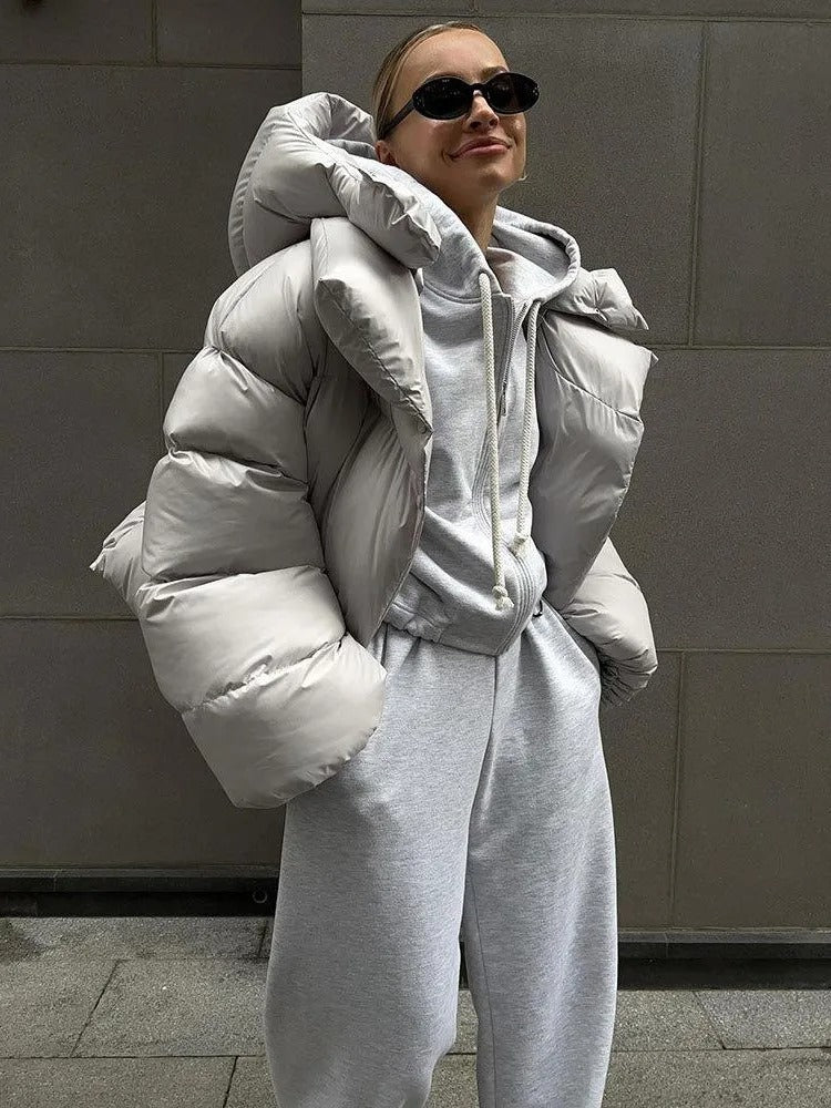 Oversized Winter Pufferjas voor Dames Warme Stijl