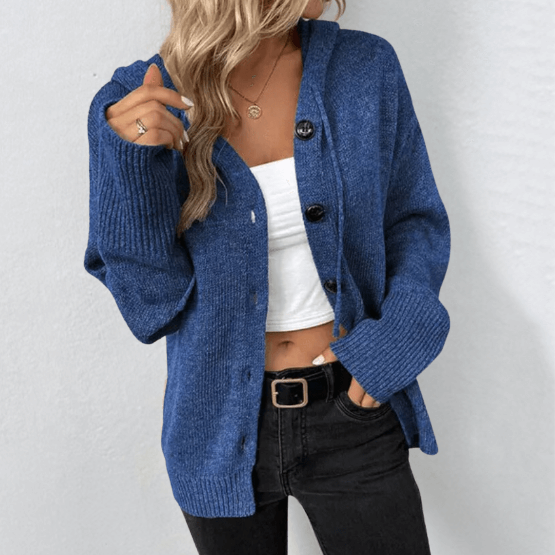 Gebreid Wintervest met Knopen voor Dames Casual Stijl
