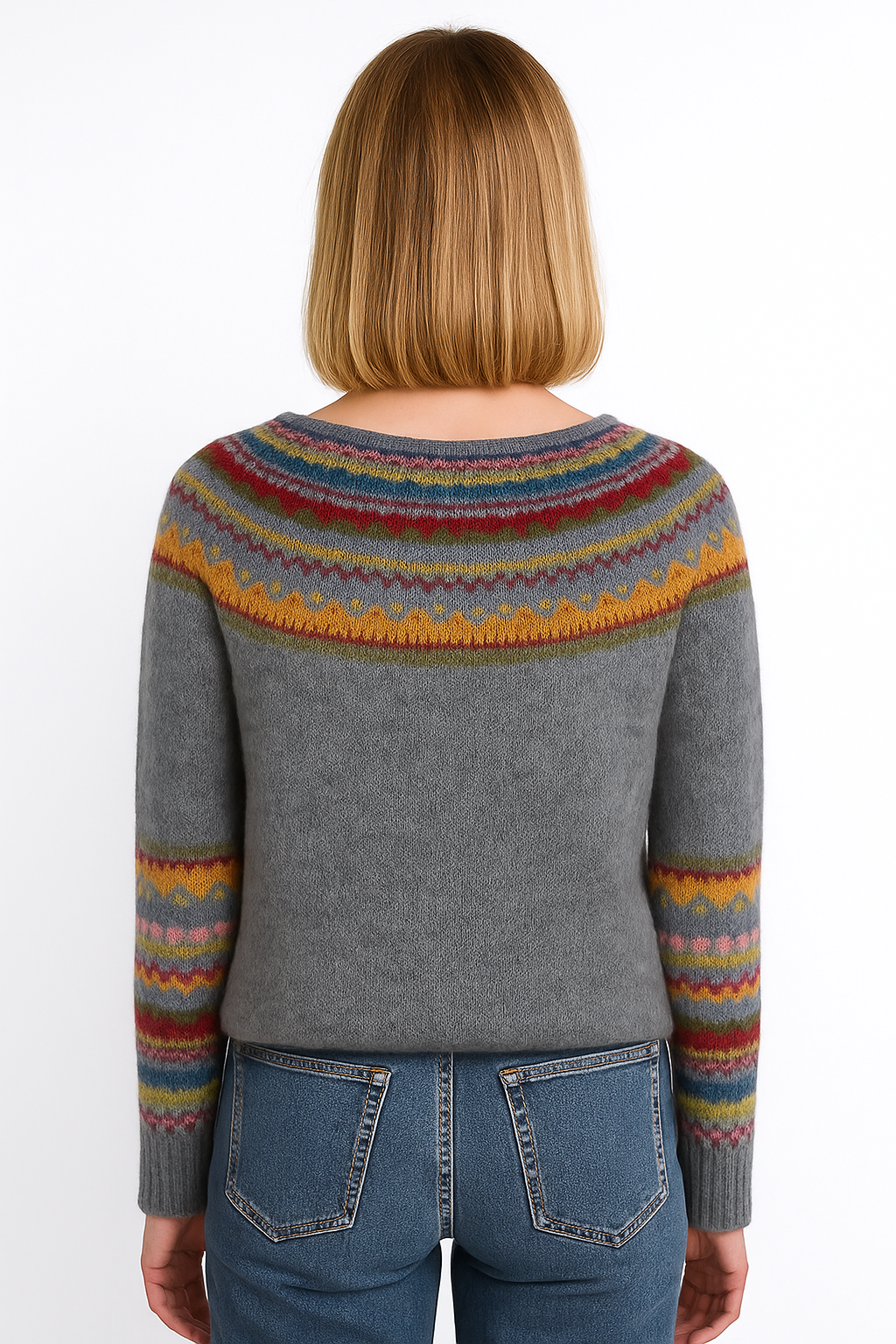 Comfortabele Gestreepte Pullover Met Losse Pasvorm Dames