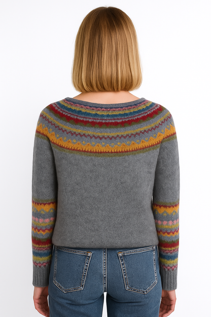 Comfortabele Gestreepte Pullover Met Losse Pasvorm Dames