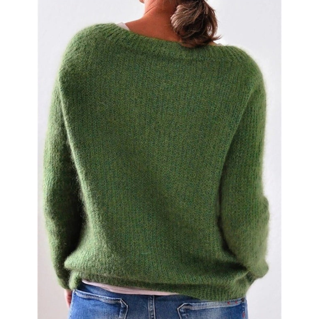 Klassieke Casual Trui Met Lange Mouwen Voor Dames