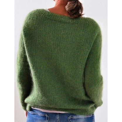 Klassieke Casual Trui Met Lange Mouwen Voor Dames