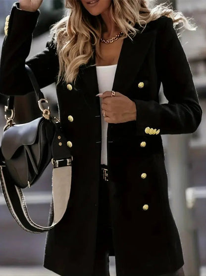 Dubbelzijdige Winterjas voor Dames Elegant Ontwerp