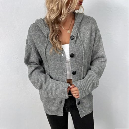Gebreid Wintervest met Knopen voor Dames Casual Stijl