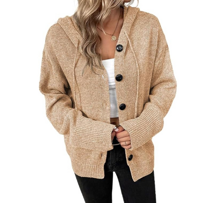 Gebreid Wintervest met Knopen voor Dames Casual Stijl