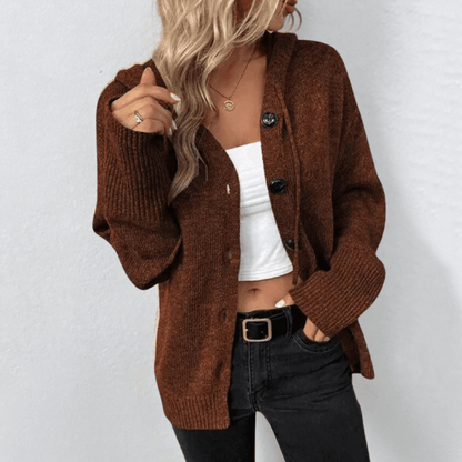 Gebreid Wintervest met Knopen voor Dames Casual Stijl
