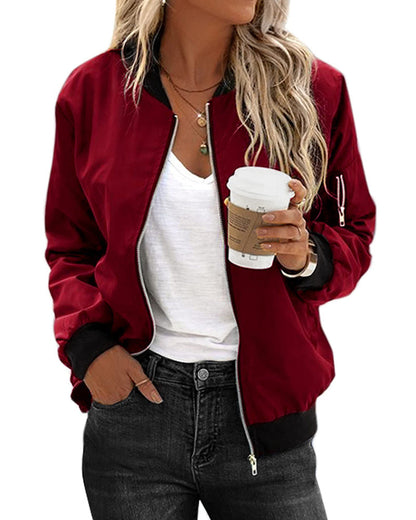 Bomberjack Casual Rits Streetwear Stijl Dames