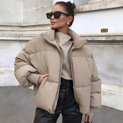 Oversized Winter Pufferjack Trendy Gezellige Stijl Dames