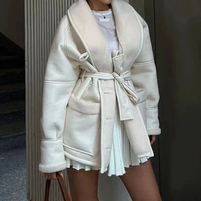 Oversized Winterjas Gezellige Trendy Stijl Dames
