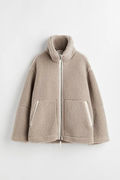 Oversized Winterjack Gezellige Teddy Stijl Dames