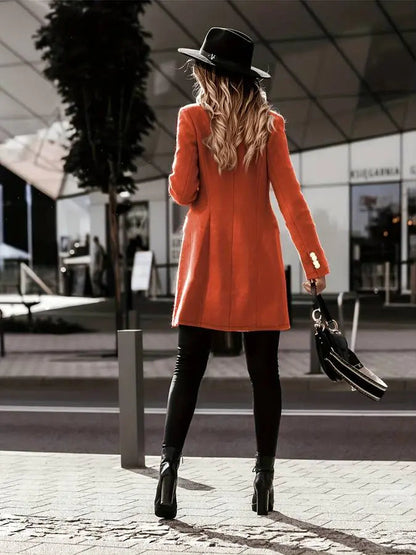 Dubbelzijdige Winterjas voor Dames Elegant Ontwerp