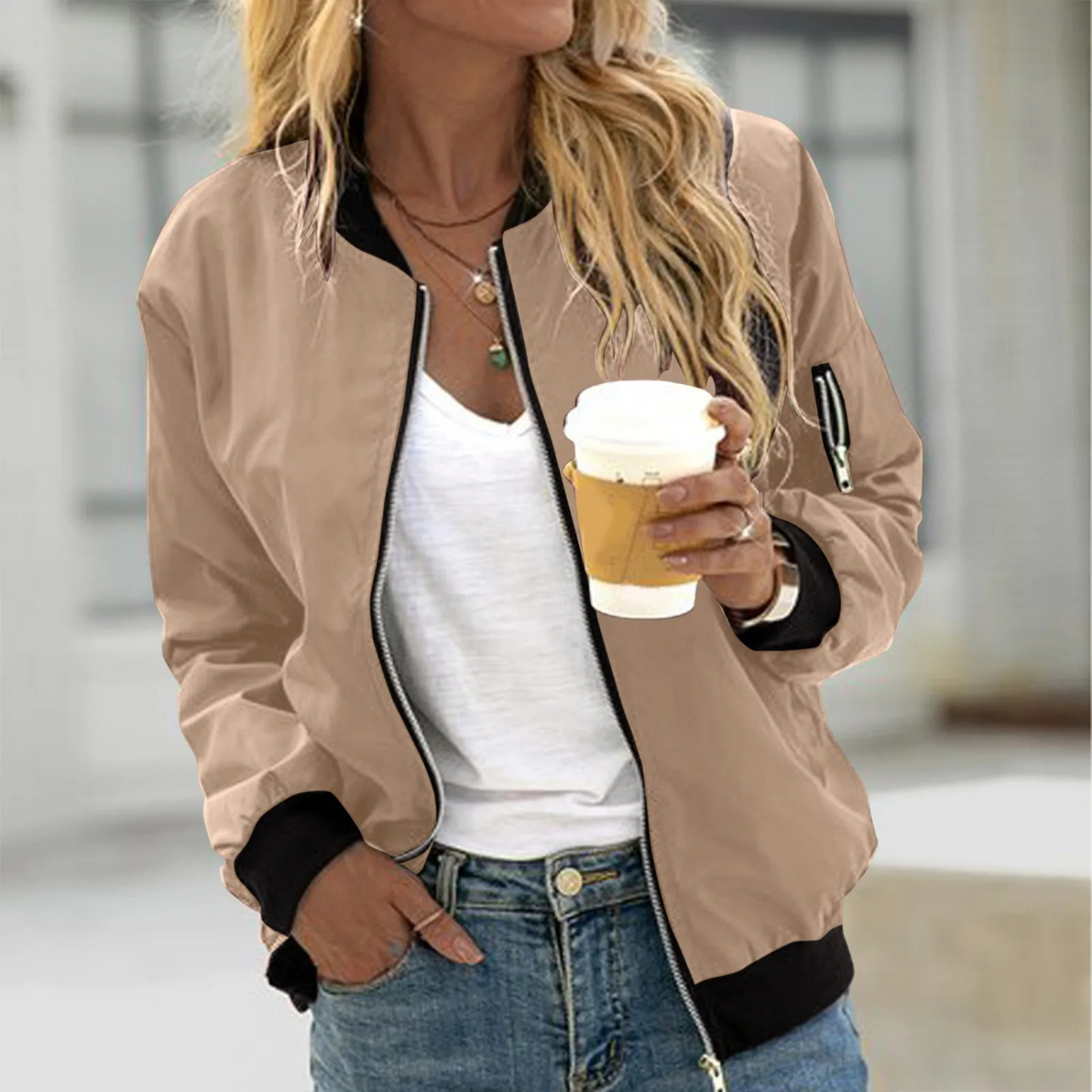 Winter Bomberjack Streetwear Gezellige Casual Stijl Dames